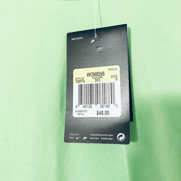 Nike Pro Dri-Fit Mesh Training Shirt (Neon Green) - Picture 4 of 4